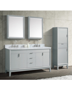 Avanity Emma (double) 61-Inch Dove Gray Vanity - EMMA-V60-DG