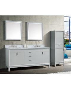 Avanity Emma (double) 73-Inch Dove Gray Vanity - EMMA-V72-DG