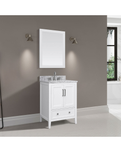 Avanity Everette (single) 24-Inch White Vanity - EVERETTE-V24-WT