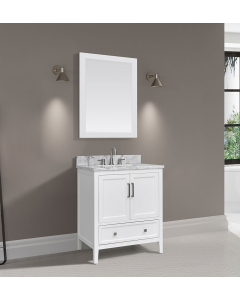 Avanity Everette (single) 30-Inch White Vanity - EVERETTE-V30-WT