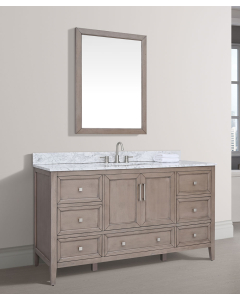Avanity Everette (single) 60-Inch Gray Oak Vanity - EVERETTE-V60-WD