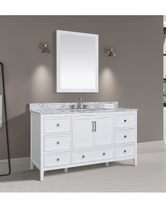 Avanity Everette (single) 60-Inch White Vanity - EVERETTE-V60-WT