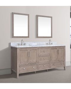 Avanity Everette (double) 72-Inch Gray Oak Vanity - EVERETTE-V72-WD