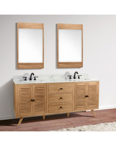 Avanity Harper (double) 73-Inch Natural Teak Vanity - HARPER-V72-NT