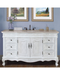 Lucy (single) 60-Inch Traditional Bathroom Vanity