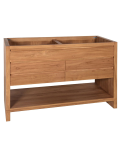 Avanity Kai (double) 48-Inch Natural Teak Vanity - Cabinet Only - KAI-V48-NT