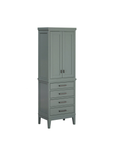 Avanity Madison 24-Inch Smoke Green Bathroom Tall Linen Side Cabinet