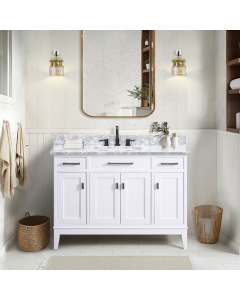 Avanity Madison (single) 48-Inch White Vanity - MADISON-V48-WT