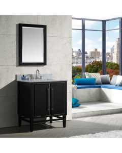 Avanity Mason (single) 31-Inch Black Vanity With Silver Trim - MASON-V30-BKS