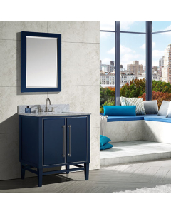 Avanity Mason (single) 31-Inch Navy Blue Vanity With Silver Trim - MASON-V30-NBS