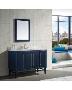Avanity Mason (single) 49-Inch Navy Blue Vanity With Gold Trim - MASON-V48-NBG