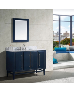 Avanity Mason (single) 49-Inch Navy Blue Vanity With Silver Trim - MASON-V48-NBS