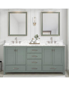 Avanity Modero (double) 72-Inch Smoke Green Vanity - MODERO-V72-SG