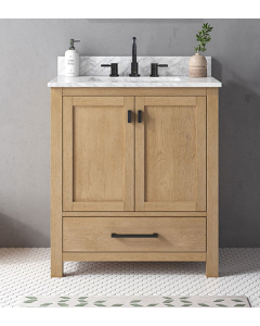 Avanity Modero (single) 30-Inch Brushed Oak Vanity - MODERO-V30-OA
