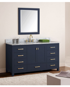 Avanity Modero (single) 60-Inch Navy Blue Vanity - MODERO-V60-NB-A