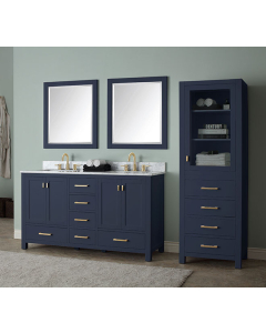 Avanity Modero (double) 60-Inch Navy Blue Vanity - MODERO-V60-NB