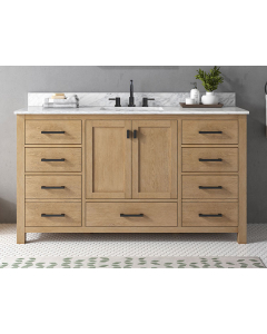 Avanity Modero (single) 60-Inch Brushed Oak Vanity - MODERO-V60-OA-A