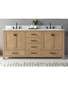 Avanity Modero (double) 72-Inch Brushed Oak Vanity - MODERO-V72-OA