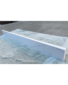 Silestone 30-inch Ethereal Noctis Quartz Backsplash & Optional Sidesplashes - 2cm Thick