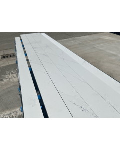 Silestone 72-inch Ethereal Noctis Quartz Backsplash & Optional Sidesplashes - 2cm Thick