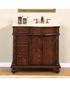 Right Side Sink Crema Marfil