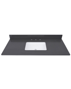Avanity QUT49UG-RS (single) 49-inch Lotte Radianz Ural Gray Quartz Countertop & Rectangular Sink