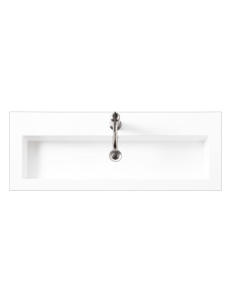 James Martin (single) 39.38-inch Glossy White Composite Stone Integrated Countertop/Sink