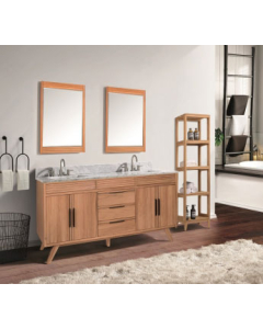 Avanity Taylor (double) 61-Inch Natural Teak Cabinet - TAYLOR-V60-NT
