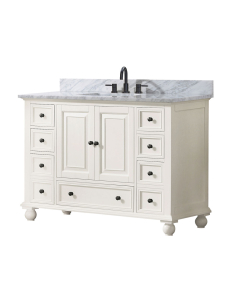 Avanity Thompson (single) 48-Inch French White Vanity - THOMPSON-V48-FW