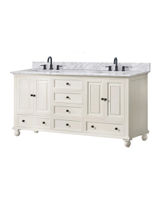 Avanity Thompson (double) 72-Inch French White Vanity - THOMPSON-V72-FW