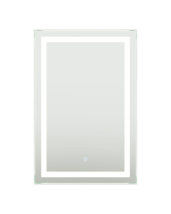Wyndham Lucia 24-Inch Frameless LED Lighted Bathroom Mirror with Dimmer/Defogger
