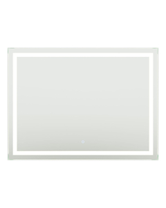 Wyndham Lucia 48-Inch Frameless LED Lighted Bathroom Mirror with Dimmer/Defogger