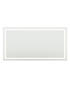 Wyndham Lucia 70-Inch Frameless LED Lighted Bathroom Mirror with Dimmer/Defogger