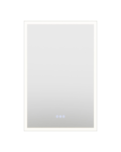 Wyndham Element 24-Inch Frameless LED Lighted Bathroom Mirror with Color Changer/Dimmer/Defogger