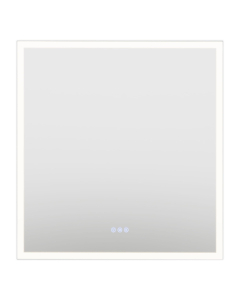 Wyndham Element 34-Inch Frameless LED Lighted Bathroom Mirror with Color Changer/Dimmer/Defogger