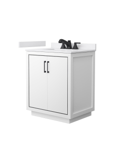 White Cultured Marble, 3-Hole