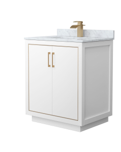 White Cultured Marble, 3-Hole