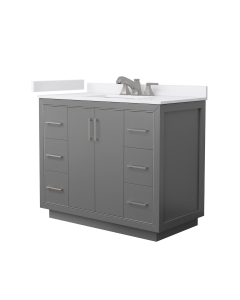 White Cultured Marble, 3-Hole