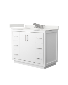 White Quartz, 3-Hole
