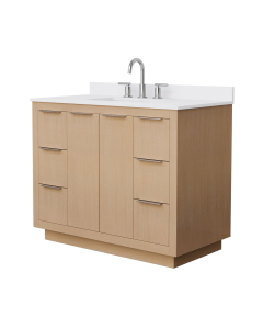 White Cultured Marble, 3-Hole
