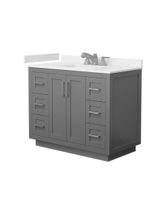 White Cultured Marble, 3-Hole
