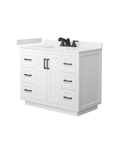 Carrara Cultured Marble, 1-Hole
