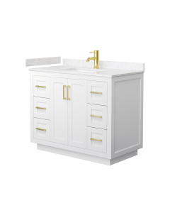 Carrara Cultured Marble, 1-Hole