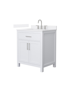 White Quartz, 3-Hole