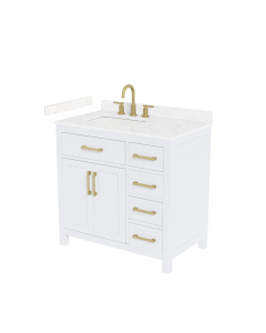 Carrara Cultured Marble, 3-Hole
