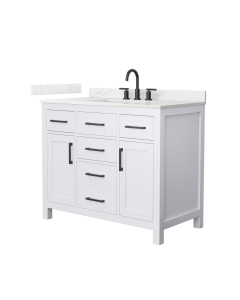 Carrara Cultured Marble, 1-Hole