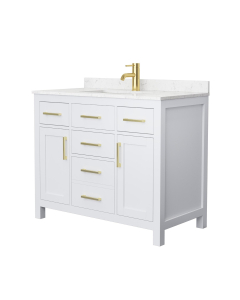 Carrara Cultured Marble, 1-Hole