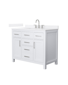 White Quartz, 3-Hole