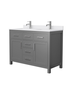 White Cultured Marble, 1-Hole