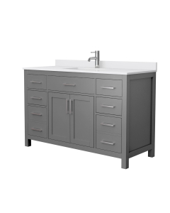White Cultured Marble, 1-Hole